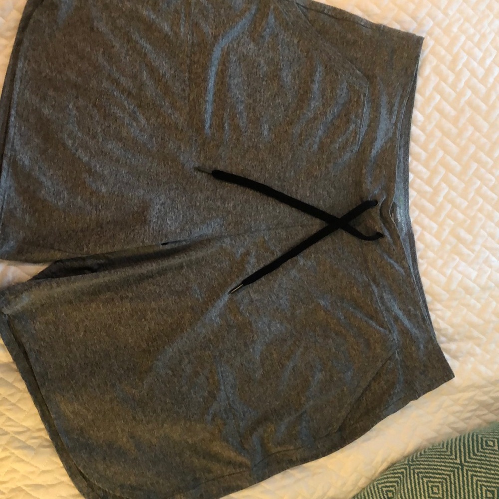 Grey athletic shorts